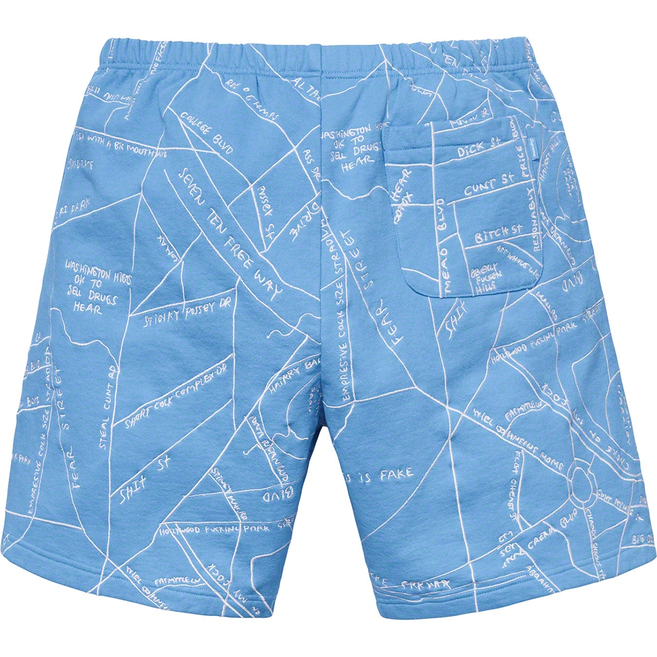 Gonz Embroidered Map Sweatshort view 8
